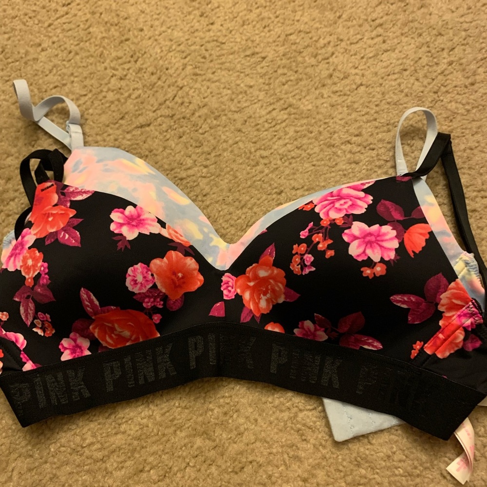 2 pink bras , 32C
